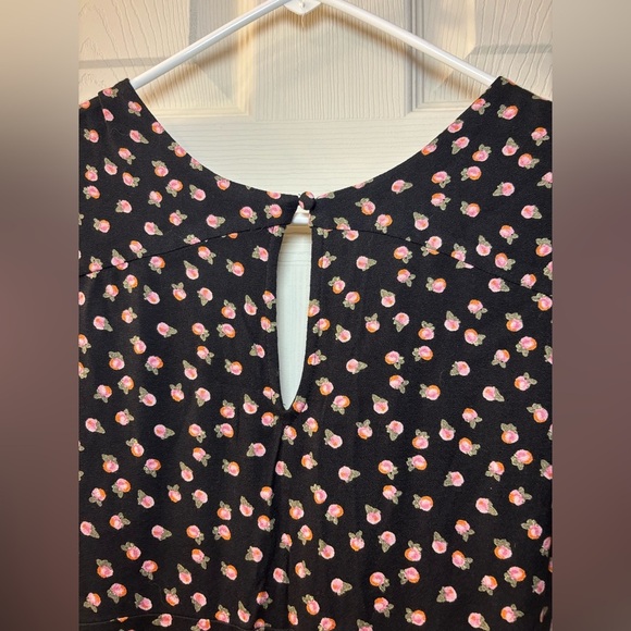 Free People Mia Black & Pink Rose Jumpsuit - Picture 6 of 11